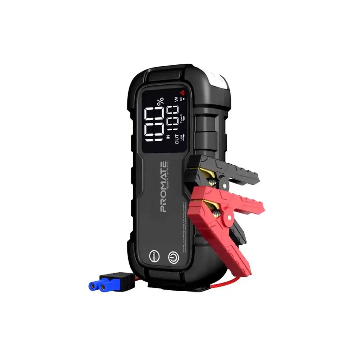 شارژر همراه و استارتر خودرو Promate ظرفیت 20000 میلی آمپر مدل SparkTank-20 - مشکی - (گارانتی 18 ماهه پوزیترون)