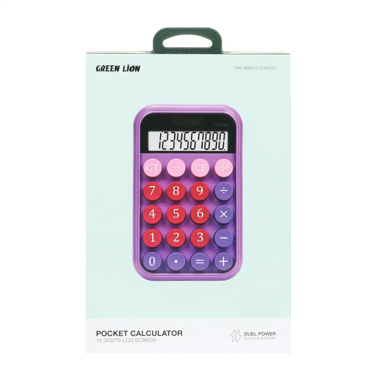 ماشین حساب Green Lion مدل Pocket Calculator GNPOCAL10PL - بنفش (گارانتی 24 ماهه مگابایت)