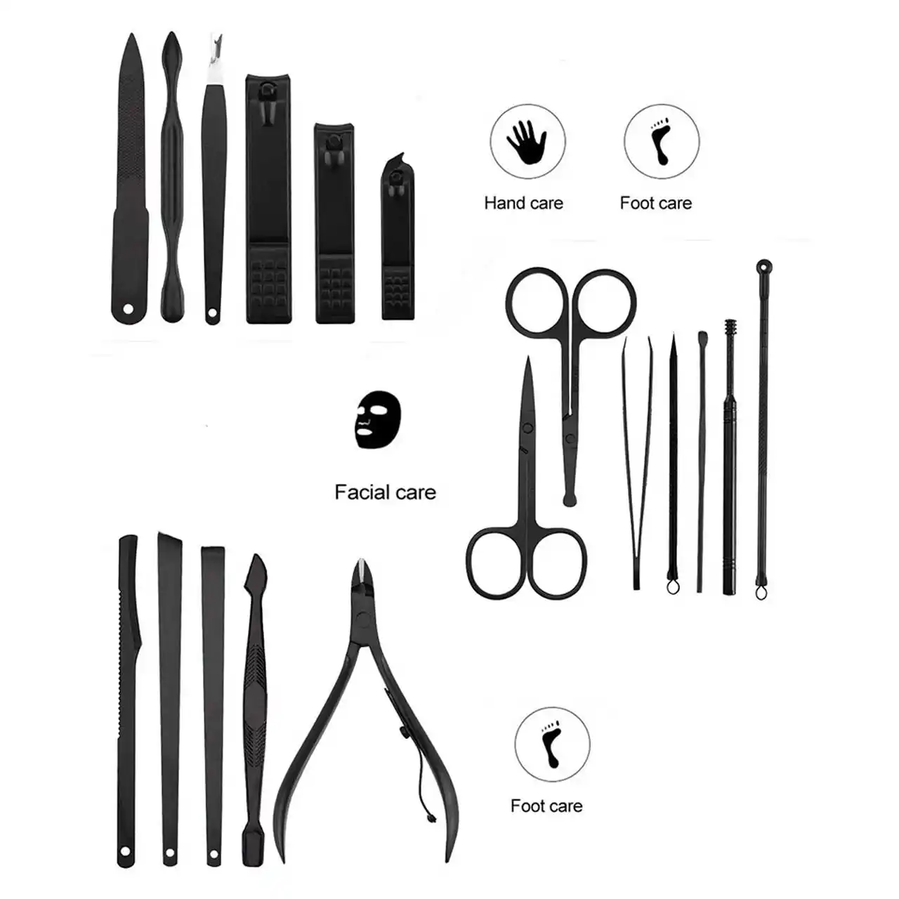 پک مانیکور Green Lion Manicure Kit مدل GNMTRVL18BK - مشکی (گارانتی 24 ماهه مگابایت)