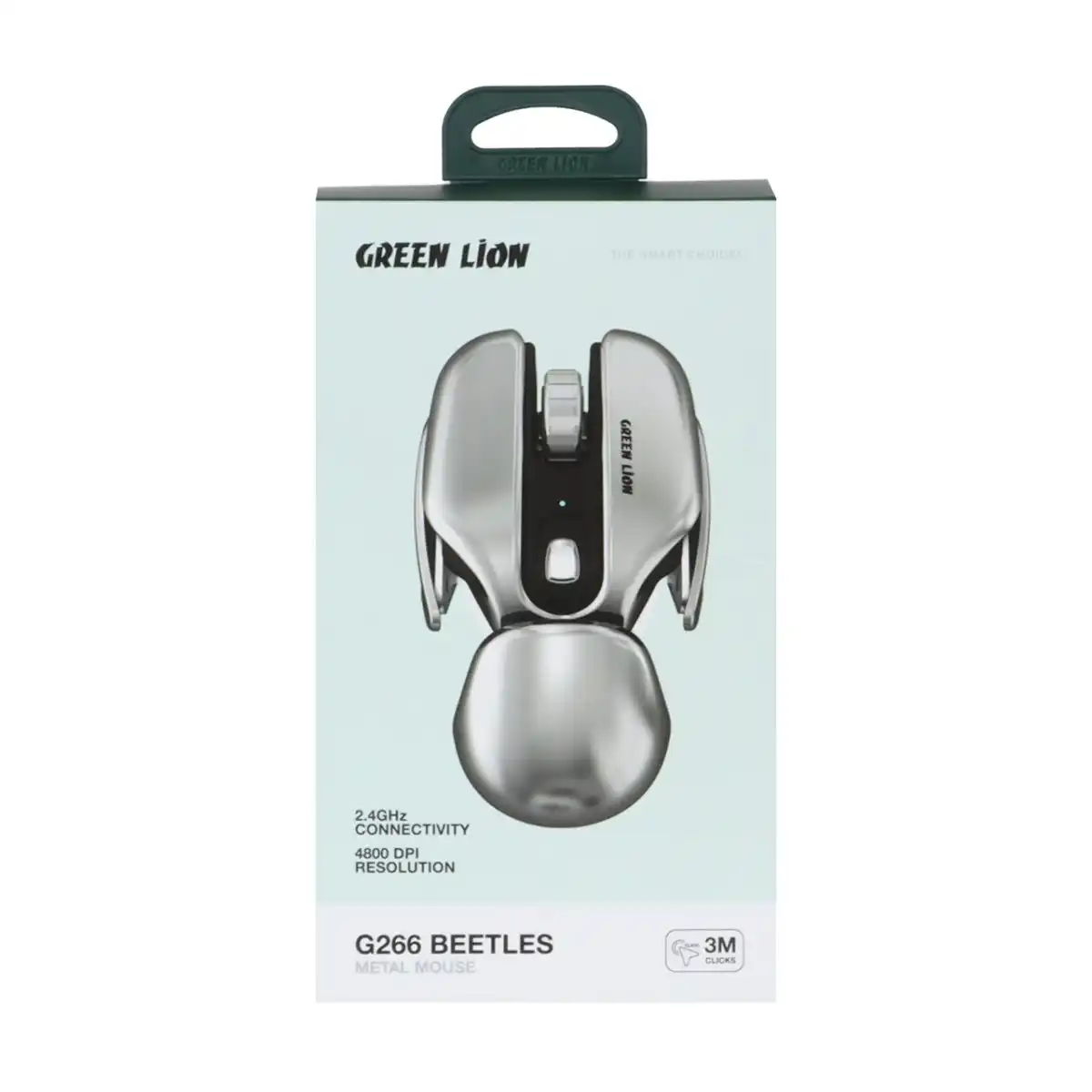 ماوس بی سیم Green Lion مدل G266 BEETLES GNBEMOSEGY - نقره ای (گارانتی 24 ماهه مگابایت)