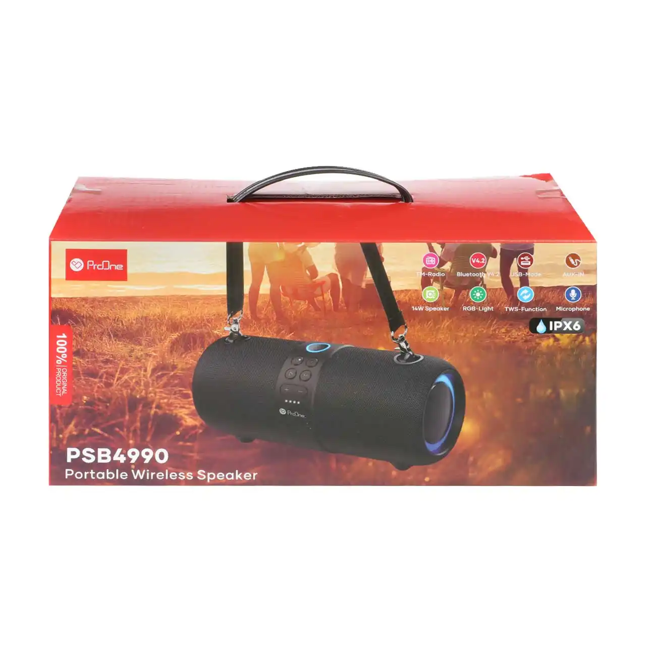 اسپیکر بلوتوثی قابل حمل ProOne مدل PSB4990 - مشکی