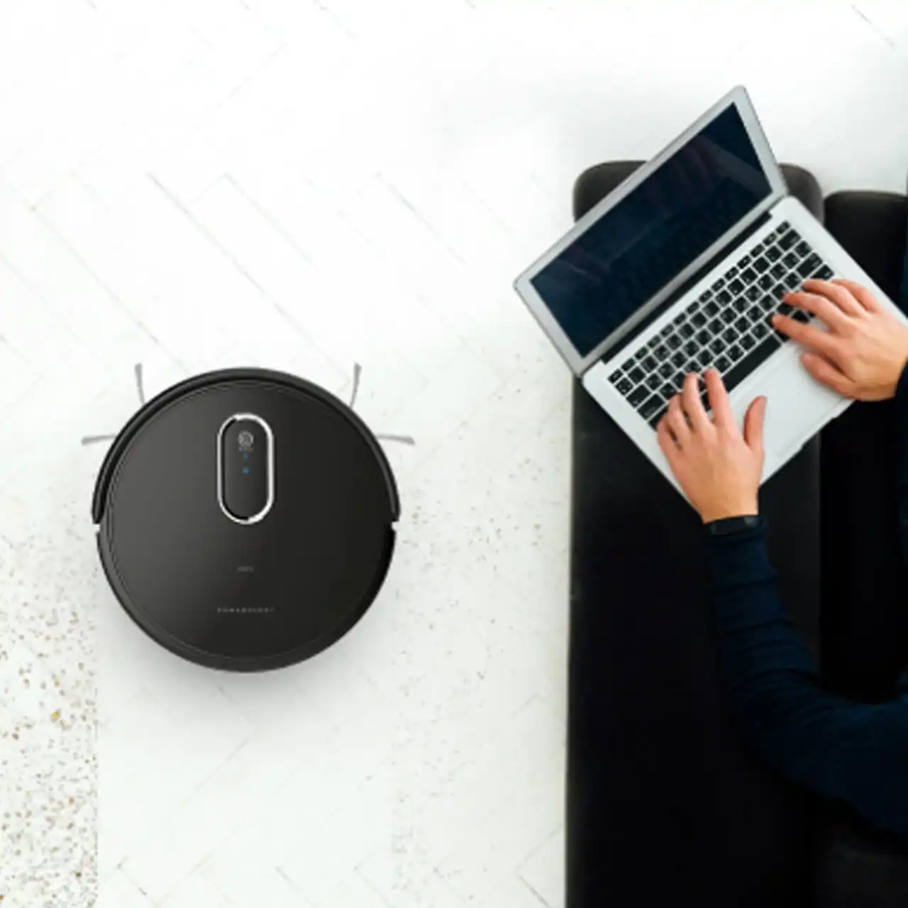 جاروی رباتیک Powerology مدل PSRBVCBK - مشکی (گارانتی 24 ماهه مگابایت)