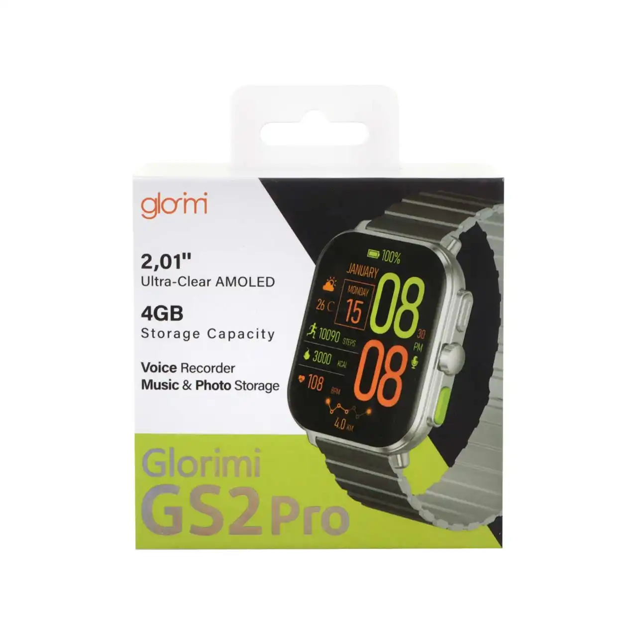 ساعت هوشمند Glorimi مدل GS2 Pro - مشکی خاکستری (گارانتی 18 ماهه شرکتی)