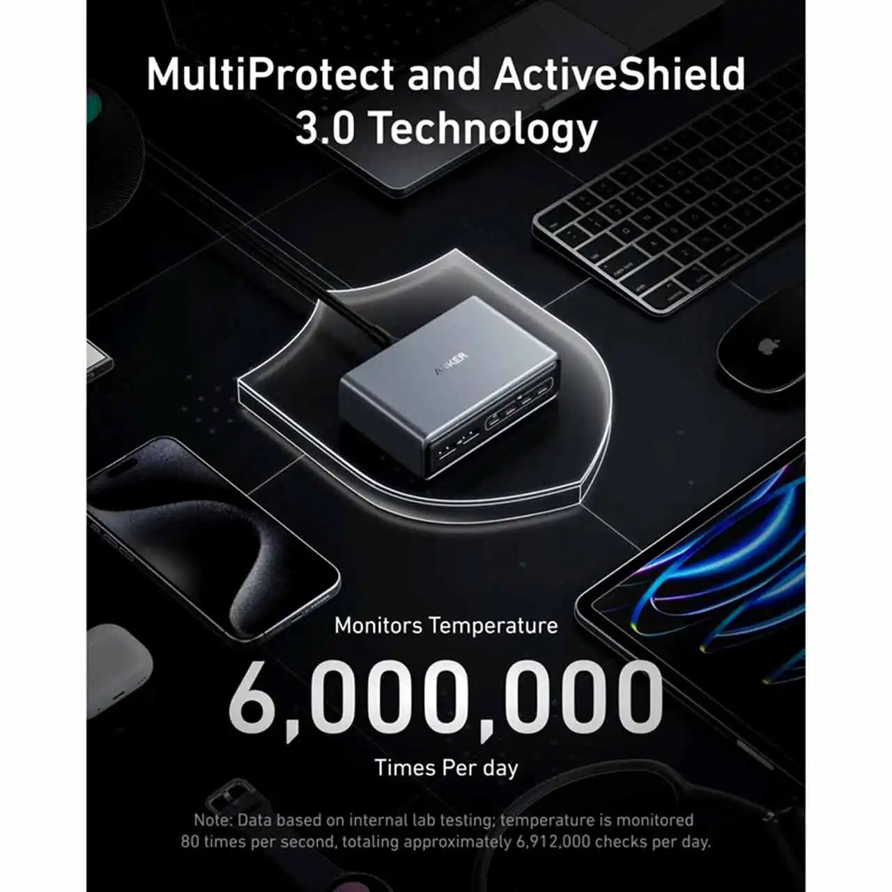 شارژر رومیزی ANKER مدل A2683241 - مشکی (گارانتی 18ماهه حافظه طلایی ایستا)