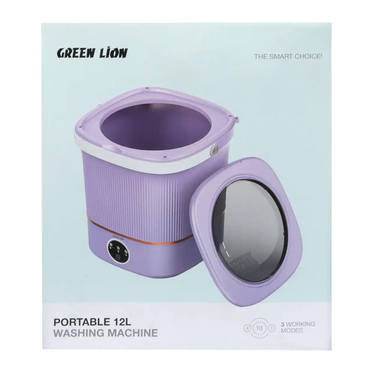 ماشین لباسشویی قابل حمل 12 لیتری Green Lion مدل Portable 12L Washing Machine GNPRTWM12LPL