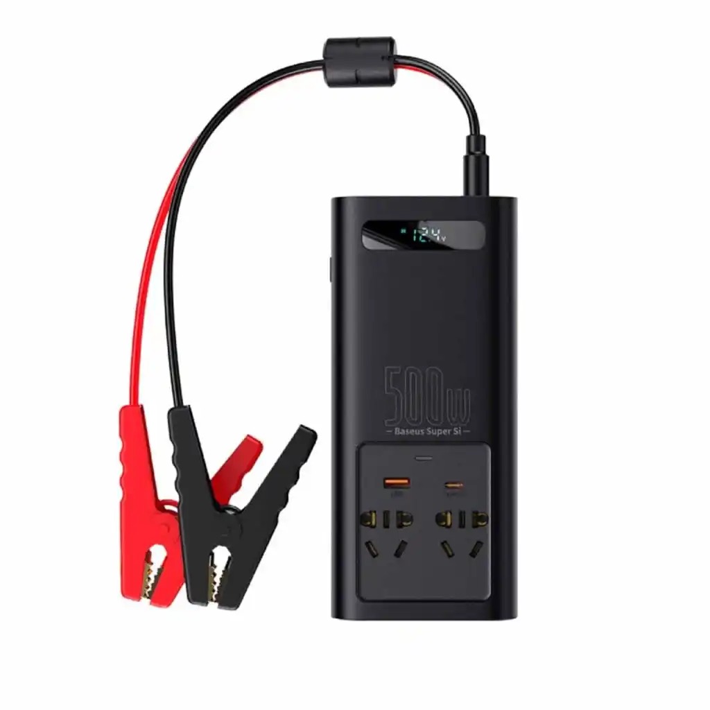 اینورتر خودرو Baseus مدل Super Si BS-CI50-02 500W - مشکی (گارانتی آونگ)
