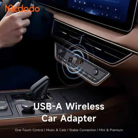 گیرنده صوتی بلوتوثی USB اتومبیل مک دودو مدل MCDODO OT-8250 قابلیت اتصال به 2 گوشی