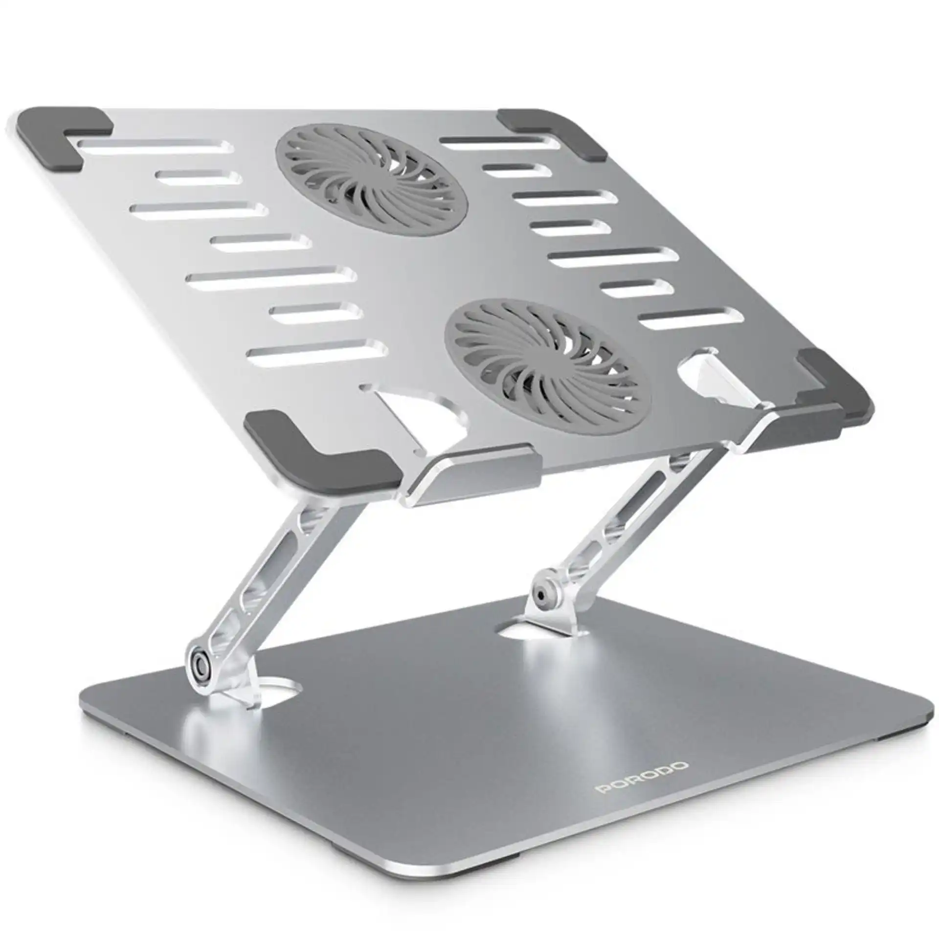 استند چرخشی و فن خنک کننده لپ تاپ پرودو مدل ارودسک Porodo Aerodesk Cooling Laptop Stand